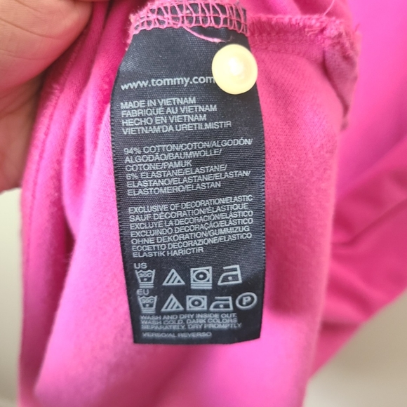 Tommy Hilfiger Pink Short Sleeve Polo Dress Size XL - Picture 9 of 9